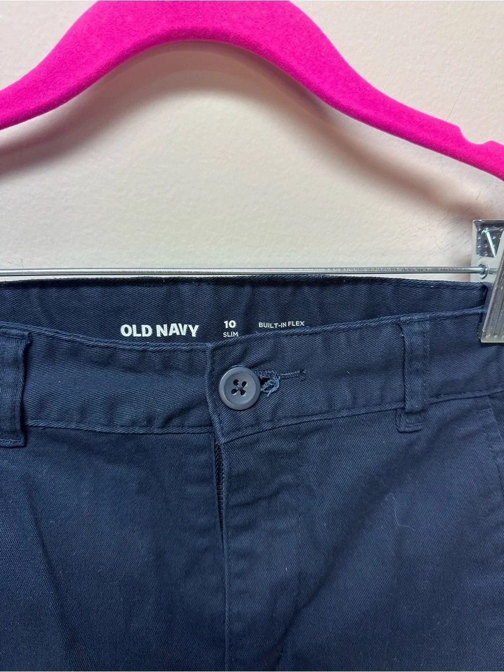 Old Navy Deep Navy Blue Khaki Styled Shorts
